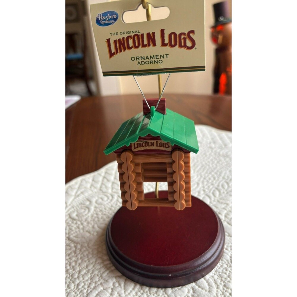 Ruz Lincoln Logs Hasbro Christmas Ornament NWT New
